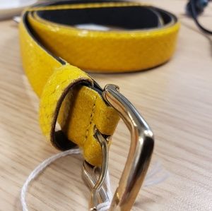 Zara Yellow skinny belt